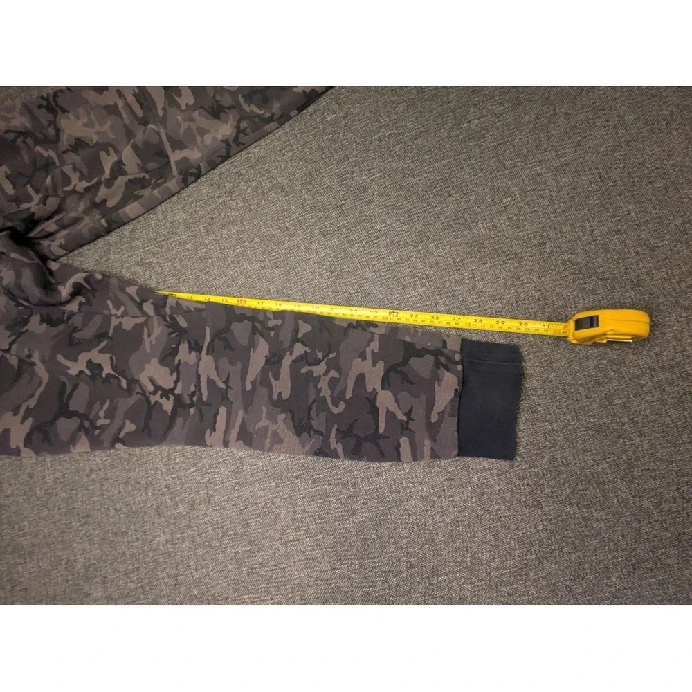 Nike Camo Joggers Y2K Large‎ Sweatpants Black Gray Camo Fleece Athletic Pants